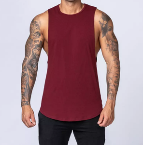 เสื้อกล้ามผู้ชาย LUXE ATTIRE INDUSTRY ผลิตจากผ้าฝ้ายรักษ์โลก คอทรงโอ ผ้าถัก เหมาะสำหรับออกกำลังกาย ฟิตเนส และสวมใส่ลำลอง - Product Image 3