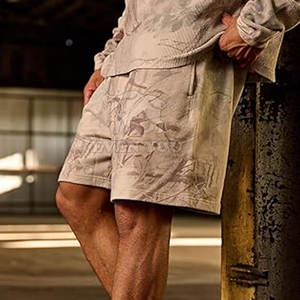 Pantalones Cortos con Estampado de Camuflaje Personalizados de Fábrica, para Hombre, Estilo Urbano Informal, Cómodos, para el Verano - Product Image 4