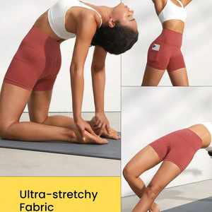 Shorts de yoga taille haute pour femmes, style sport et mode, personnalisables, très extensibles, pour l'entraînement, destinés à la distribution au détail - Product Image 6