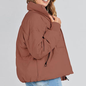 Chaqueta Acolchada de Invierno para Mujer, de Secado Rápido y Transpirable, con Cierre de Cremallera, Forro de Nailon, Color Sólido, Diseño para Exteriores - Product Image 2