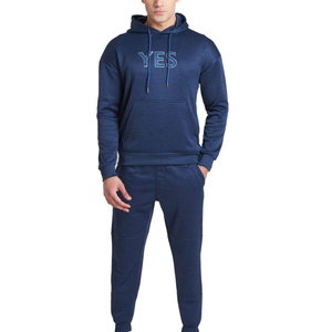Conjunto Deportivo de Invierno para Hombre al por Mayor, Chaqueta con Cierre Completo, Pantalones para Correr, Diseño Estampado, 100% Algodón, Transpirable, Ropa Deportiva Urbana - Product Image 2