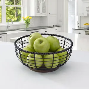 Panier Organisateur Fait Main pour Rangement de Salon Haut de Gamme, Panier Métallique Fait Main de Luxe pour Accessoires Décoratifs d'Intérieur - Product Image 2