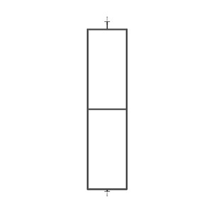 2 Sides Rotating Garment Display Rack Freestanding Classic <b>Floating</b> Shelf Easy Assembly Indoor <b>Desk</b> Use - Product Image 1