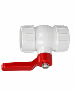 Robinet à bille en PVC de 4 pouces avec raccord à sertir pour irrigation - Product Image 3