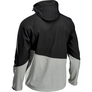 Chaqueta Impermeable con Capucha para Hombre, Color Naranja y Gris, Estilo Deportivo, Corte Regular, para Invierno y Actividades al Aire Libre - Product Image 4