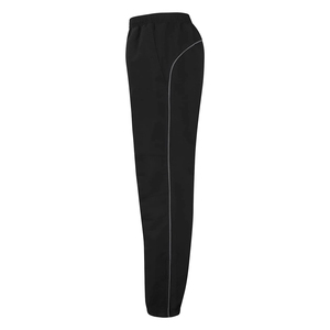 Unisex Black Polyester Tracksuit Pants Full Length Elastic Waist Side Pockets Casual Autumn Wear Regular <b>Fit</b> Solid Design Set - Product Image 6