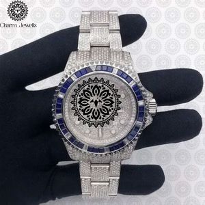 Reloj de Lujo Charm Jewells para Hombre, de Acero Inoxidable, Esfera de 40 mm, Cristal, Correa de 20 cm, Movimiento Mecánico, Fecha Automática, Botón de Fecha - Product Image 3
