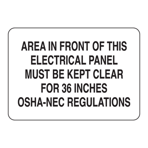 Señal de Seguridad Brady de PVC de 36 Pulgadas para Paneles Eléctricos en Instalaciones Industriales - Product Image 3