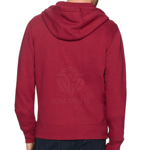 Sweat-shirts à capuche pour hommes de qualité supérieure, style actuel, couleur unie, fermeture éclair, 100% coton, prix de gros avantageux. - Product Image 4