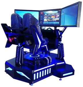 Simulateur de course VR 3DOF commercial |   Affichage sur trois écrans, siège à mouvement dynamique et moniteur TV 42 pouces (3KW) - Product Image 3