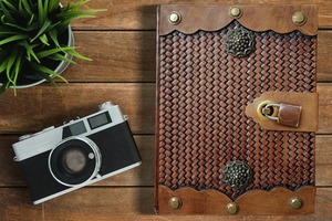 Handmade Genuine Leather Hardcover Journal Sewing 80 Sheets Antique Door Design <b>Lockable</b> <b>Diary</b> Perfect Gift for Men Women Lined - Product Image 3