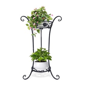 Support de pot suspendu en fer pour l'extérieur, conçu pour résister aux conditions météorologiques difficiles, supporte fièrement des pots suspendus - Product Image 4