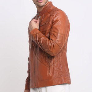 Veste en cuir pour homme, nouvelle collection, sur mesure, marque privée, durable, veste d'hiver en cuir pour homme - Product Image 2