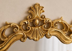 Gold Baroque Wall Mirror 21x17.5in Vintage Classic Ornate Decor - Product Image 3
