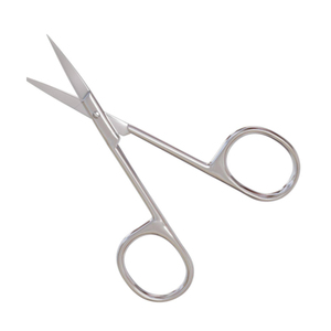 Ciseaux à cuticules personnalisables avec logo, en acier inoxydable, outil de manucure droit et tranchant pour droitiers - Product Image 5