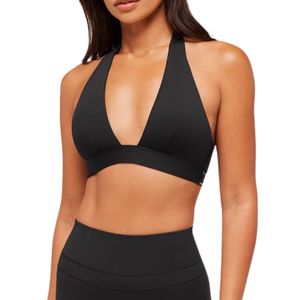 Women’s Quick-Dry Sports Bra Tank <b>Top</b> – Breathable Racerback, <b>Cross</b> Hem, Shockproof Support for Running, Yoga & Fitness - Product Image 2