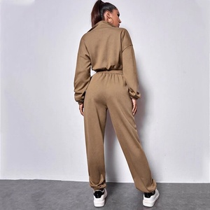 2026 Online Best Selling Women Track Suits Low Moq Best Fashionable Women Track Suits Set 100%cotton Oem Odm Serviced - Product Image 3