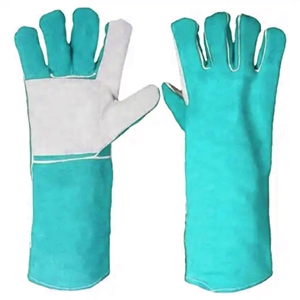 Gants de soudage en cuir de vachette renforcé de haute qualité, flexibles et résistants à la chaleur, équipement de protection pour soudeurs industriels - Product Image 2