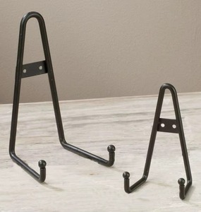 Home Decor Industrial Style Durable Living Room Accessory Black Iron Geometric <b>Easel</b> Stand Tabletop Indoor - Product Image 1