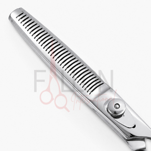 Silver Hair Thinning Scissors Professional Texturizing <b>Shears</b> Stainless Steel Barber Salon Scissors - Product Image 2