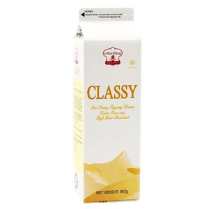 Crema Vegetal para Repostería, Sin Lácteos, HALAL, Marca Privada Personalizada, Crema Vegetal para Cubrir, 1KG, Proveedor de Exportación de Postres - Product Image 1