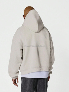Fabricant de streetwear avec logo personnalisé, sweats à capuche en molleton de coton surdimensionnés, à épaules tombantes, 500 g/m², poids lourd, vierges - Product Image 4