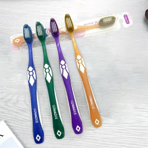 Wholesale Toothbrush manufactory OEM/ODM adult toothbrush special shape bristle teeth whitening kit HOATHAI Plastic