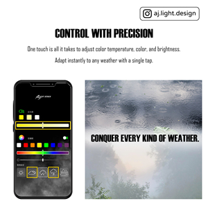 AJ LIGHT DESIGN RGB LED MMBCU Faro Delantero con Control por Aplicación, Lente de Proyector de 3 Pulgadas con Cambio de Color, Hecho en Taiwán, 12 Meses de Garantía, 35W - Product Image 6