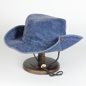 Factory Custom Embroidered Wide Brim Washed Cotton Safari Bad Men Hiking Fishing Fisherman Bucket Hat - Product Image 2