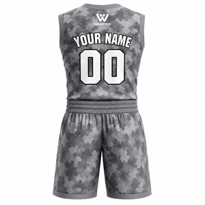 2026 New Arrival Custom Basketball Jersey Set for Men Team Name Number Printed Quick Dry Breathable Sports Uniform <b>Plus</b> <b>Size</b> - Product Image 3