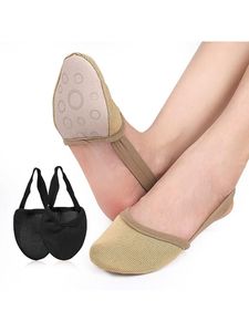 Half Sole Dance Rhythmic Gymnastic Toe Shoes Microfiber Lyrical Half Toe Shoes Half Shoes - Product Image 4