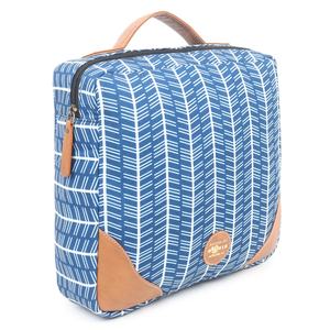 Sac cosmétique en toile imprimé personnalisé en gros avec poche de travail en PU à l'intérieur à la mode doublure imperméable en coton Style d'été - Product Image 3