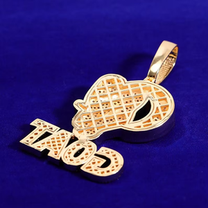 Iced Out 1 Percent Pendant Moissanite Custom Number Pendant Hip Hop Statement Jewellery for Men - Product Image 1