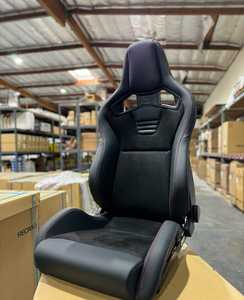 Siège de voiture de luxe personnalisable en cuir PU robuste, siège baquet de course en fibre de carbone et fibre de verre, non réglable - Product Image 3