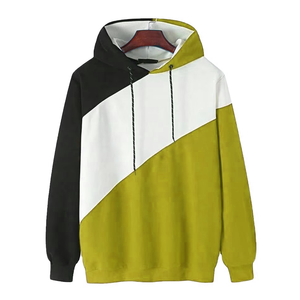 Sweater Washed Black White Winter Season Wholesale Men's Custom Size Knitted Cotton Fleece Hooded Zipper-Up Solid Color <b>Top</b> <b>Coat</b> - Product Image 5