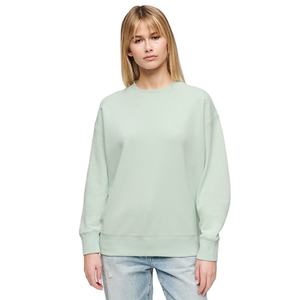 Sudadera de punto para mujer al por mayor OEM, diseño liso personalizado con logo frontal, transpirable, de manga larga y corte ajustado para invierno - Product Image 5