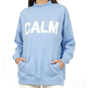 Nouveau sweat-shirt oversize moderne à col montant, haut décontracté d'hiver, coupe ample, style minimaliste, confortable, en polaire longue, respirant - Product Image 1