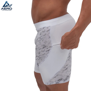Pantalones Cortos de Compresión de Alto Rendimiento para Entrenamiento, Diseño Estampado de Mármol Gris, Nueva Llegada 2026, Alta Calidad, Gran Venta - Product Image 3
