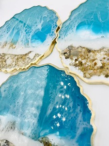 Wholesale Supply Handcrafted Resin <b>Drink</b> <b>Coasters</b> Decorative Table <b>Coasters</b> for Home or Office Available at Export Price - Product Image 4