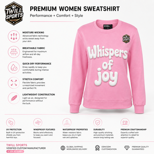 Sudadera Personalizable de Cuello Redondo para Mujer, Tejido Grueso, Transpirable, Ecológica, 100% Algodón, Estampado Invernal, Color en Contraste en la Parte Delantera - Product Image 4