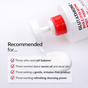 Gel Douche Exfoliant au Glutathion et BHA Éclaircissant Blanchissant Nettoyant en Profondeur Hydratant Soin Coréen pour la Peau - Product Image 2