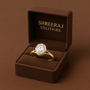 Bague de fiançailles solitaire en or blanc 14 carats avec moissanite de 1,20 carat, certifiée IGI, cadeau parfait pour un anniversaire de mariage, pour femme - Product Image 2