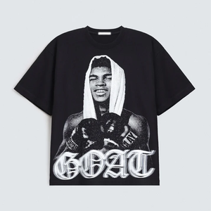 90s Retro Streetwear Graphic Drop Shoulder Tee - Brutalist <b>Geometric</b> Print Oversized Cotton T-<b>Shirt</b> - Product Image 1