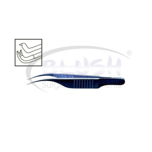 Pinzas Quirúrgicas Corneales Troutman-Barraquer de 0.12mm, Instrumento Microquirúrgico de Titanio Colibri, Certificado CE ISO por Blush Surgical - Product Image 2