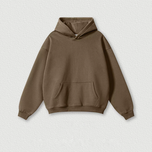 Sudadera con Capucha Lisa al por Mayor, Sudadera Personalizada de 350 Gsm, Sudadera con Capucha Oversize para Hombre con Hombros Caídos - Product Image 3