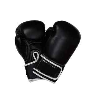 Guantes de boxeo de cuero genuino 100% de alta calidad con cordones y logotipo personalizado. - Product Image 5