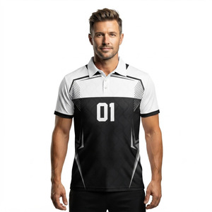Maillot de cricket personnalisé sublimé pour hommes, maillot de cricket respirant en polyester pour hommes, maillot de cricket à col rabattu pour hommes - Product Image 1