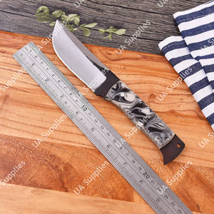 Couteau de chasse et de survie moderne en acier Damas 1095, forgé à la main, à lame pleine, professionnel, pour camping et bushcraft, personnalisable OEM/OBM - Product Image 5