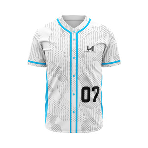 Custom Digital Printed Front Logo Team Name Men's Summer Season High Quality 100% Polyester Short Sleeves <b>Baseball</b> Jerseys - Product Image 5