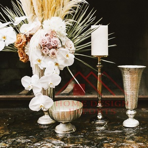 Último diseño de trompeta alta de Metal, jarrones de flores de oro antiguo, jarrón de trompeta dorado decorativo para el hogar, hoteles y restaurantes - Product Image 6